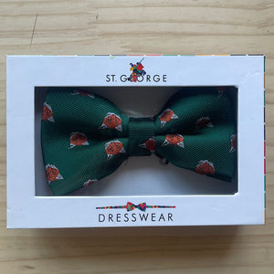 Forest Green Fox Bow Tie