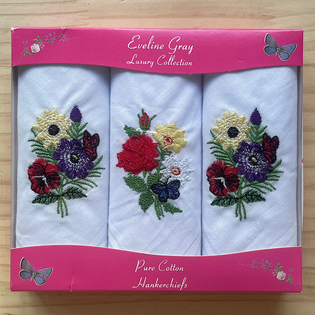 3 Beautiful Bouquet | Ladies Hankerchief