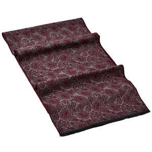 Luxuriously Soft Paisley Print Scarf | Burgundy