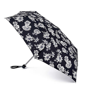 Black & White Floral Lightweight Umbrella