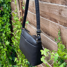 Load image into Gallery viewer, Brown &#39;Astrid&#39; Classic Leather Crossbody Bag (hanging)
