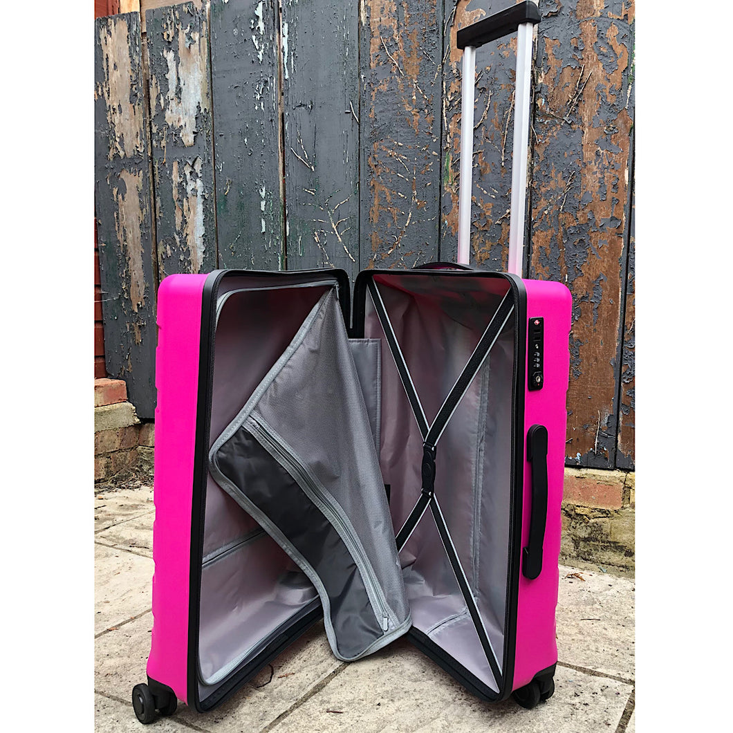 Bright Pink Medium Size Skylar Suitcase