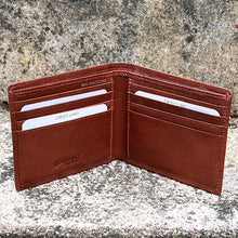 Load image into Gallery viewer, Gents Tan Leather RFID Wallet By &#39;Oak&#39; | 8 Card Slots
