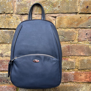 Our Bestseller Navy David Jones Backpack (front)