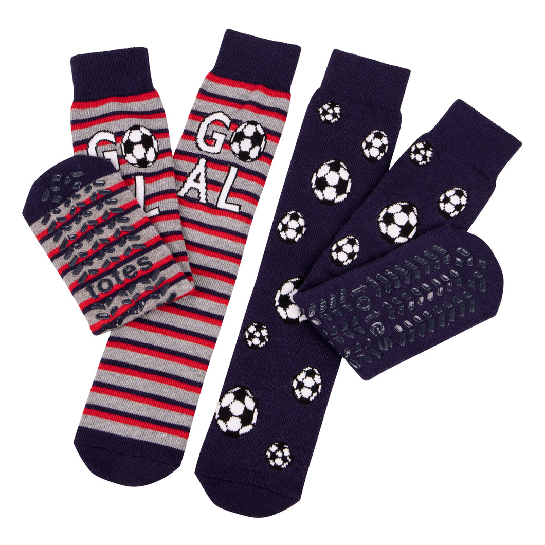 Men's Original Slipper Sock (Twin Pack) Football By totes