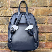 Load image into Gallery viewer, Our Bestseller Navy David Jones Backpack (back)
