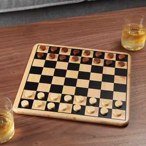 Wooden Draughts Set Board Game