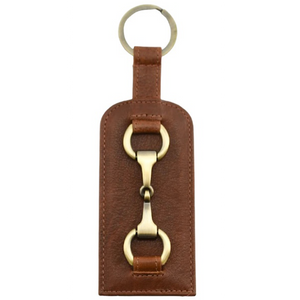 Tan Steed Leather Keyring