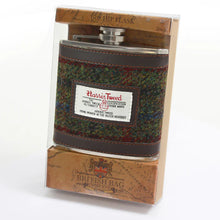 Load image into Gallery viewer, The Breanais Harris Tweed 6oz Hip Flask
