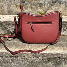 Load image into Gallery viewer, Burgundy Spinel Studded Shoulder Bag
