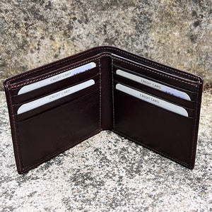 Gents Brown Leather RFID Wallet By 'Oak' | 8 Card Slots