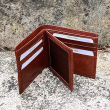 Load image into Gallery viewer, Gents Tan Leather RFID Wallet By &#39;Oak&#39; | 12 Card Slots
