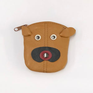 Leather Dog Coin Purse